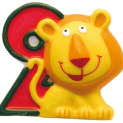 Amscan Lev dortová svíčka s číslem 2