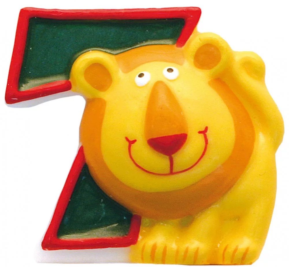 Amscan Lev dortová svíčka s číslem 7