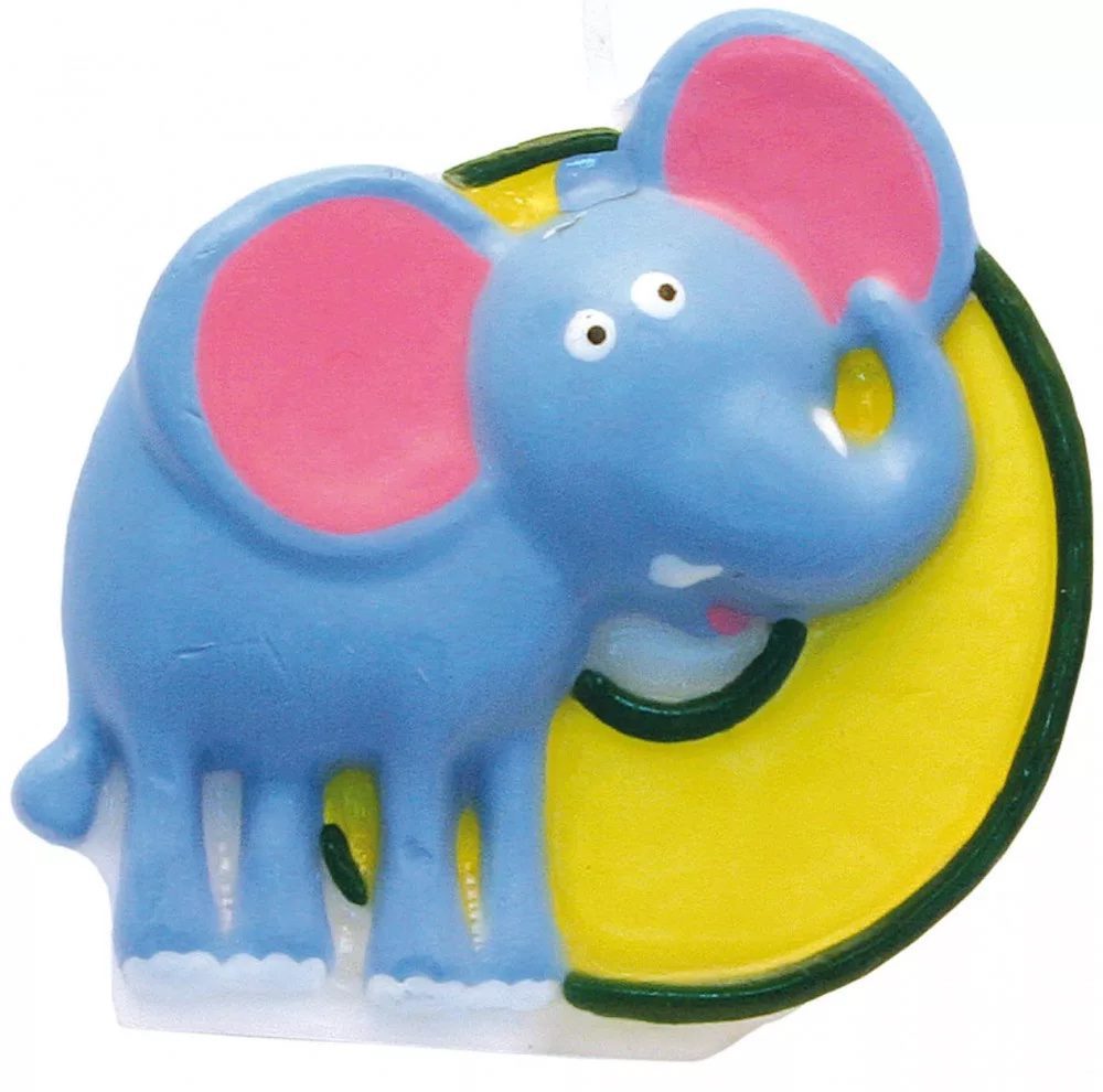 Amscan Slon dortová svíčka s číslem 0