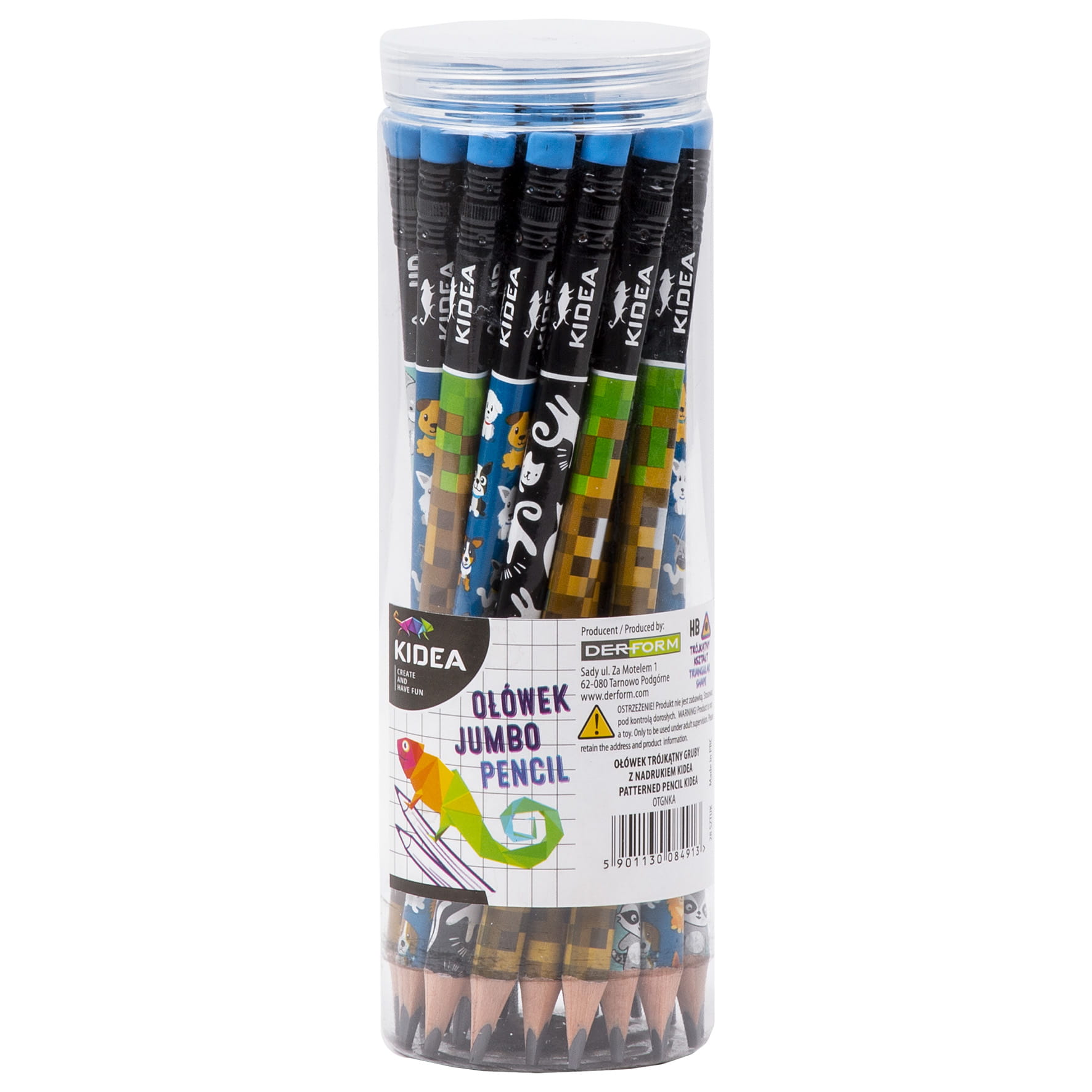 Deform Silná trojúhelníková tužka s potiskem Kidea