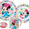 Javoli Dětská jídelní sada Minnie Mouse s kelímkem mikroplast 3-dílná