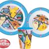 Javoli Dětská jídelní sada Pokémon s kelímkem mikroplast 3-dílná