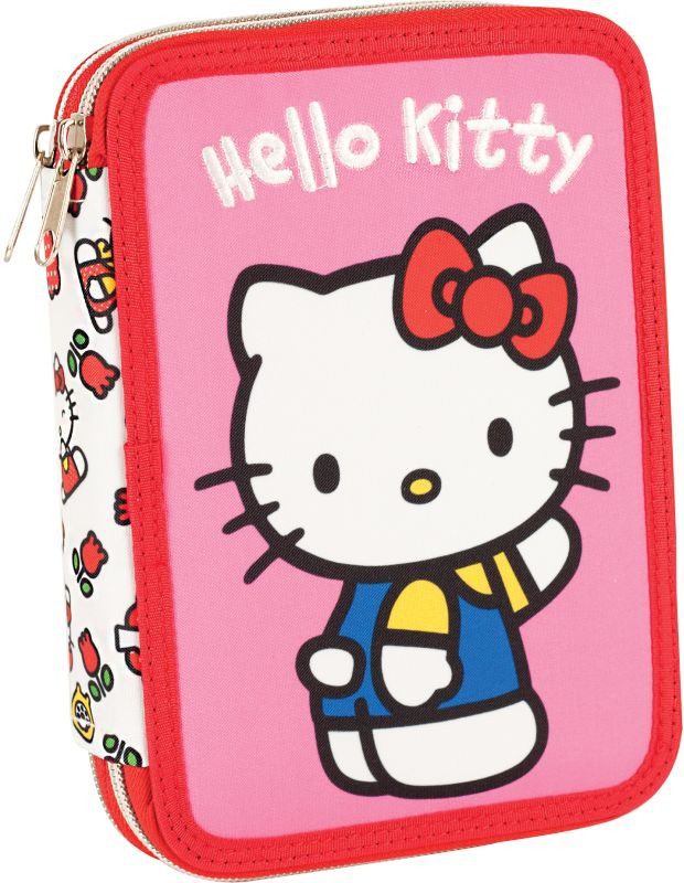 Hello Kitty penál s náplní 2 patra
