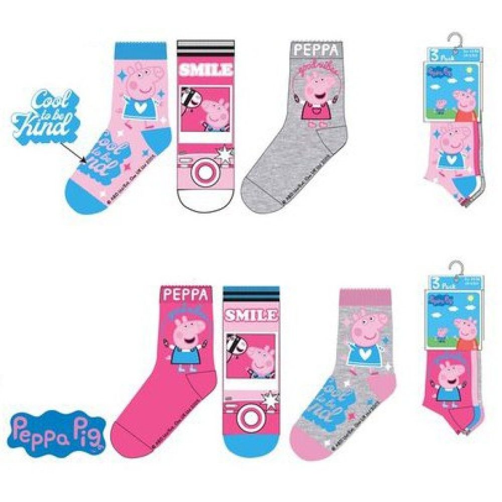 Sun City Prasátko Peppa ponožky 3ks
